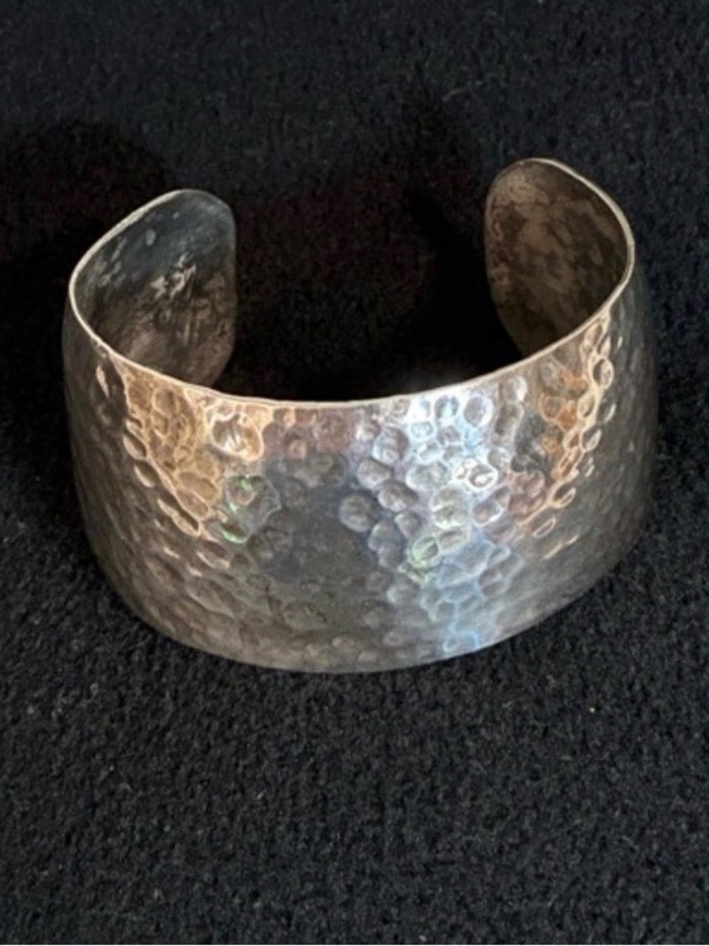 Vintage Taxco Sterling Silver Hammered Cuff